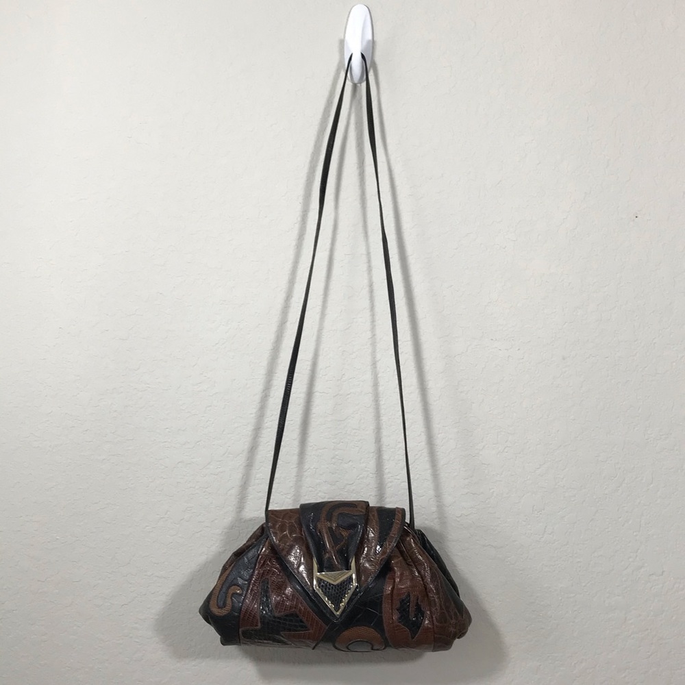 Sharif Medium Patchwork Shoulder Clutch Purse